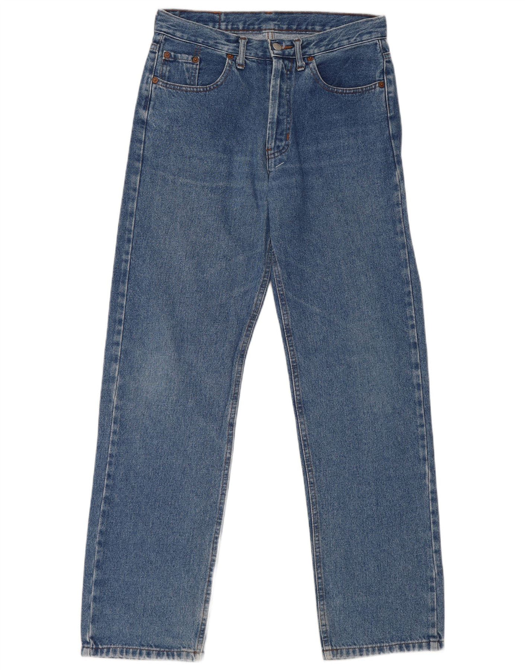 Levi's Dame 501 Straight Jeans W32 L30 Blå Bomuld