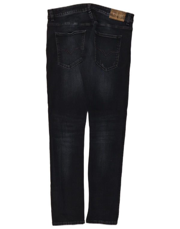 Guess Skinny Jeans til mænd W33 L31 Sort bomuld