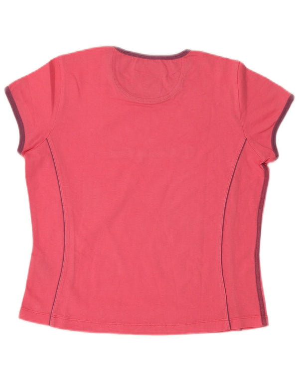 Champion Womens Heritage Classics Grafisk T-Shirt Top UK 12 Medium Pink