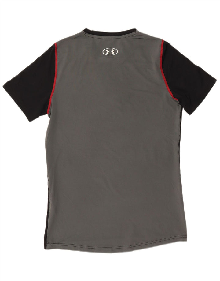 Under Armour Herre T-Shirt Top Lille Sort Colourblock Polyester
