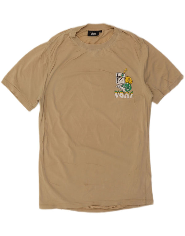 VANS Herre grafisk T-shirt Top Medium Beige
