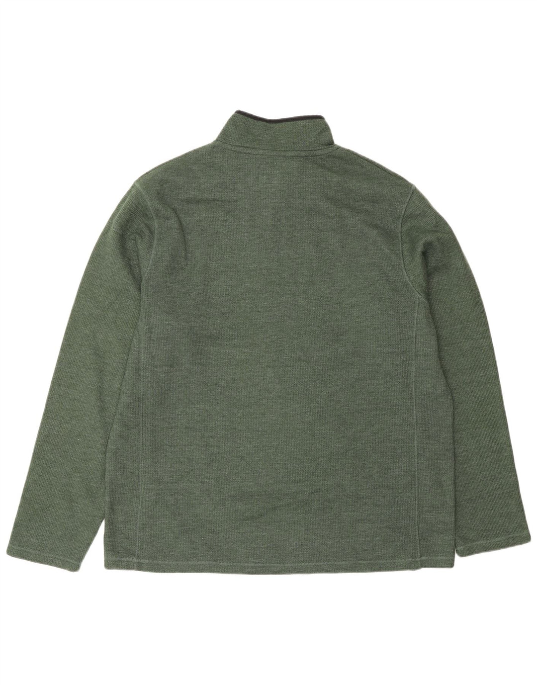 Mountain Warehouse Herre Zip Neck Jumper Sweater Stor Grøn Bomuld
