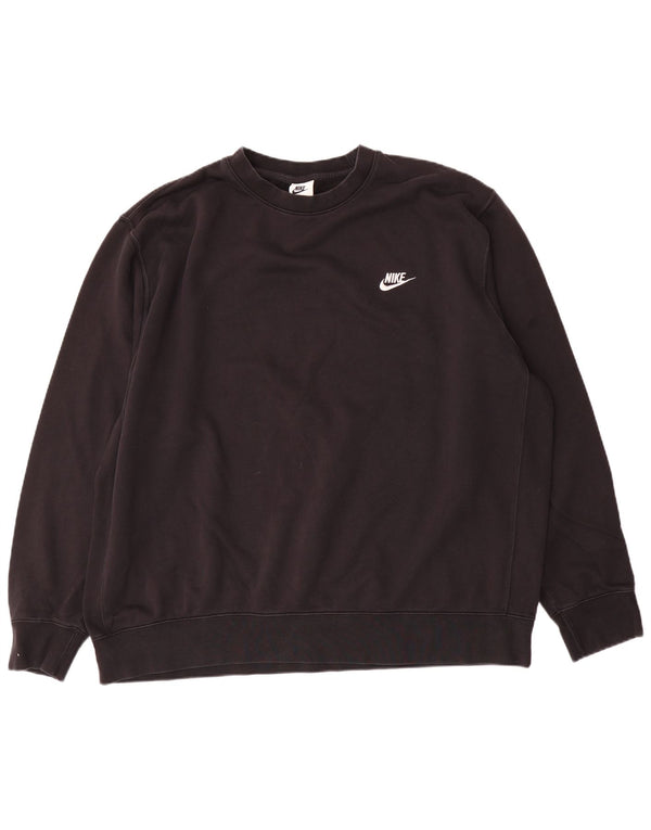 Nike Sweatshirt Jumper til mænd 2XL sort bomuld