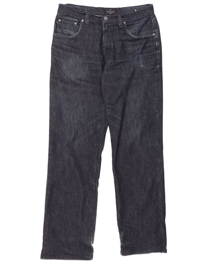 TRUSSARDI Straight jeans til mænd W33 L31 Marineblå