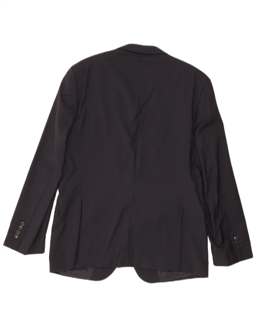 Hugo Boss Herre 2 Button Blazer Jacket UK 54 2XL Navy Blue Pinstripe