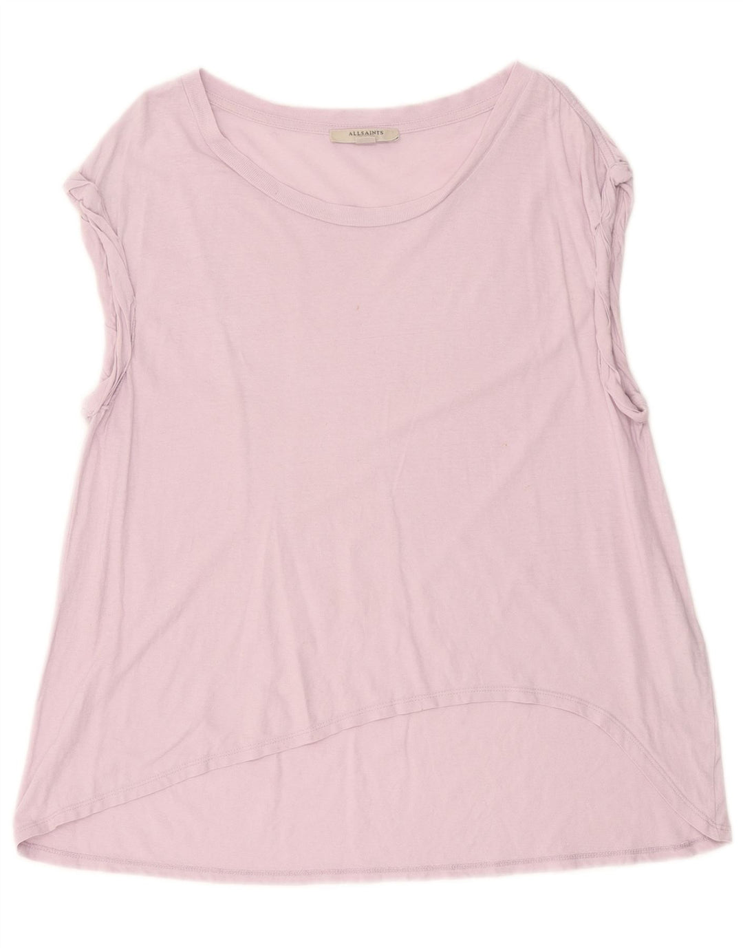 All Saints Dame Oversized Vest Top UK 10 Lille Lilla Bomuld
