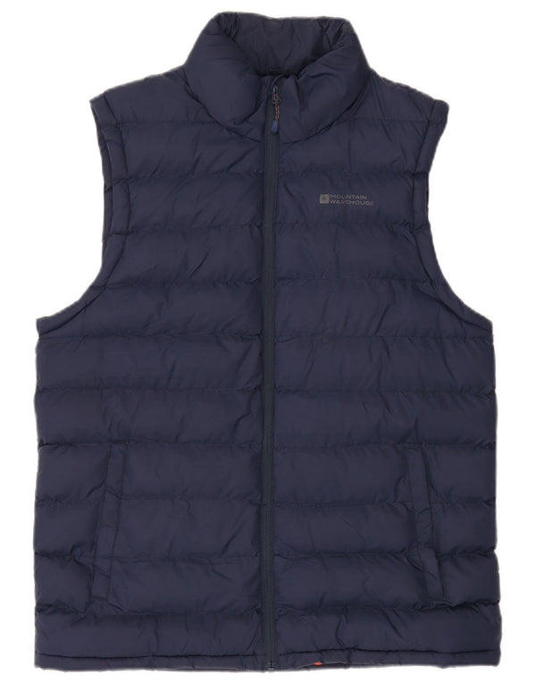 Mountain Warehouse Mens Padded Gilet UK 38 Medium Navy Blue Polyamide