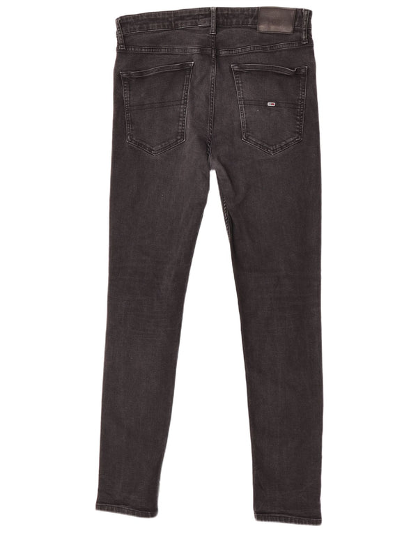 Tommy Hilfiger Herre Simon Skinny Jeans W34 L34 Sort Bomuld