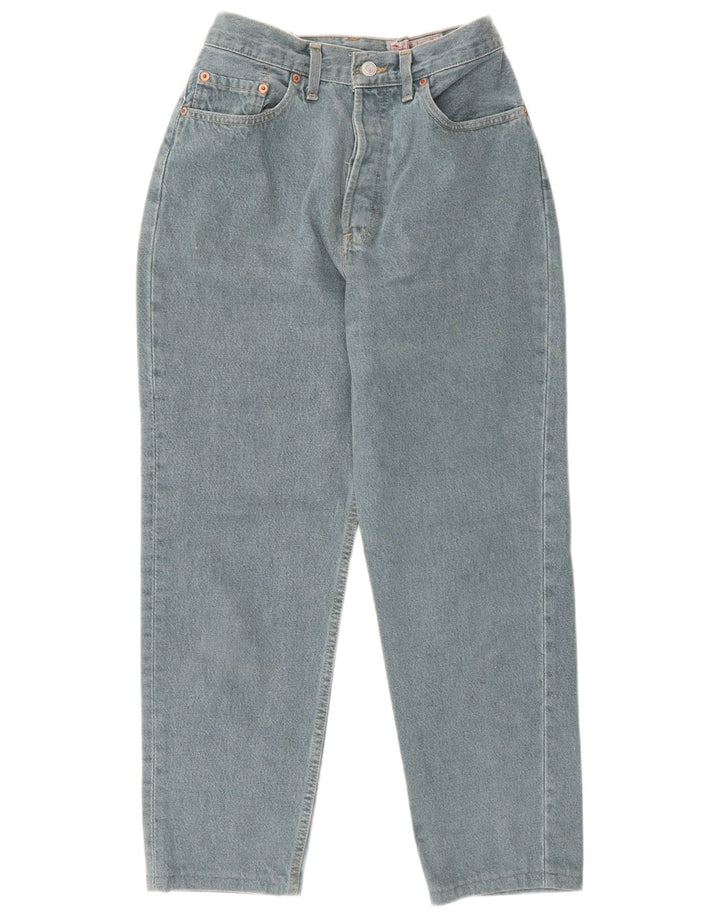 Vintage koniske jeans til kvinder W25 L26 blå