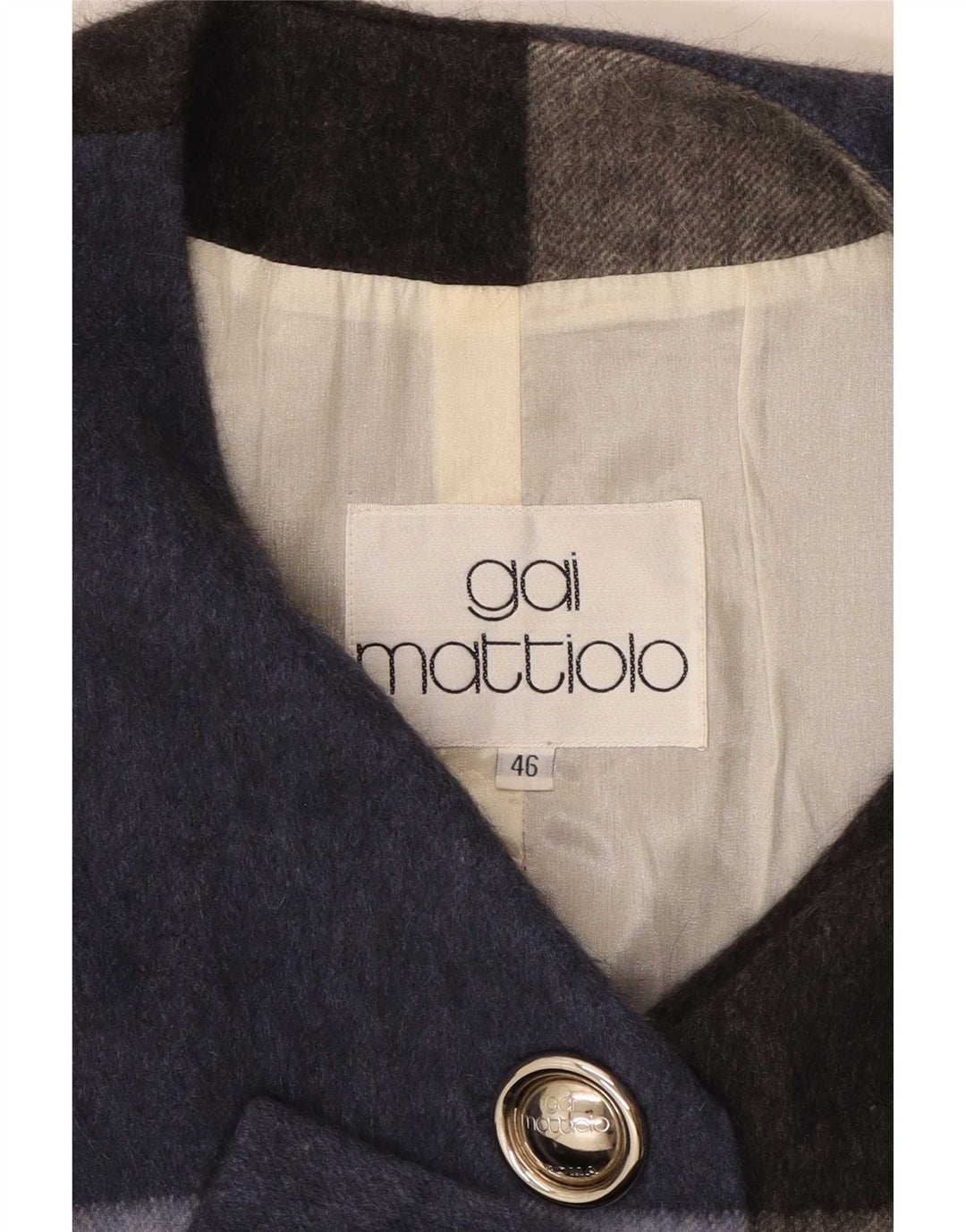 Gai Mattiolo Dame Blazer Jacket IT 46 Stor Flerfarvet Colourblock