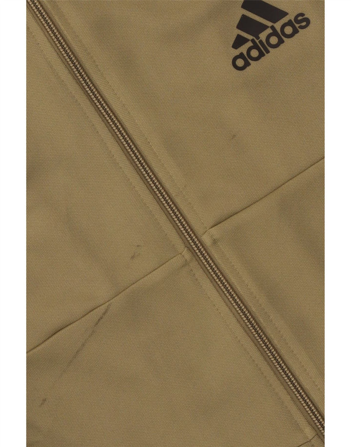 ADIDAS Aeroready træningsdragt topjakke til mænd XL Khaki Polyester