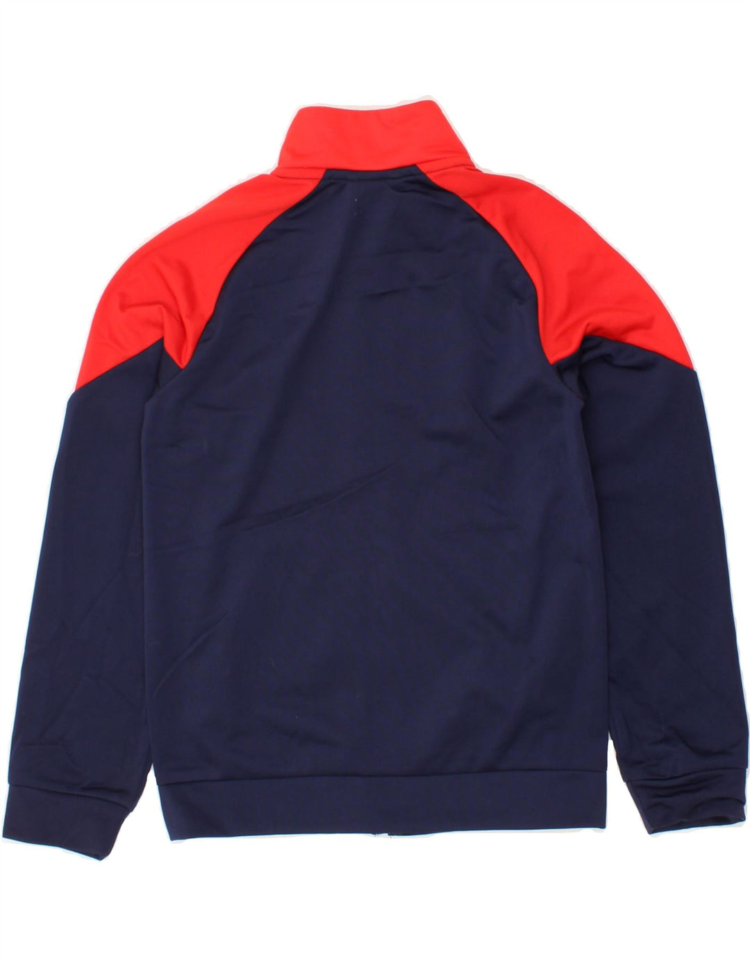 PUMA Boys Graphic Tracksuit Top Jacket 9-10 Years Navy Blue Colourblock Vintage Puma and Second-Hand Puma from Messina Hembry 