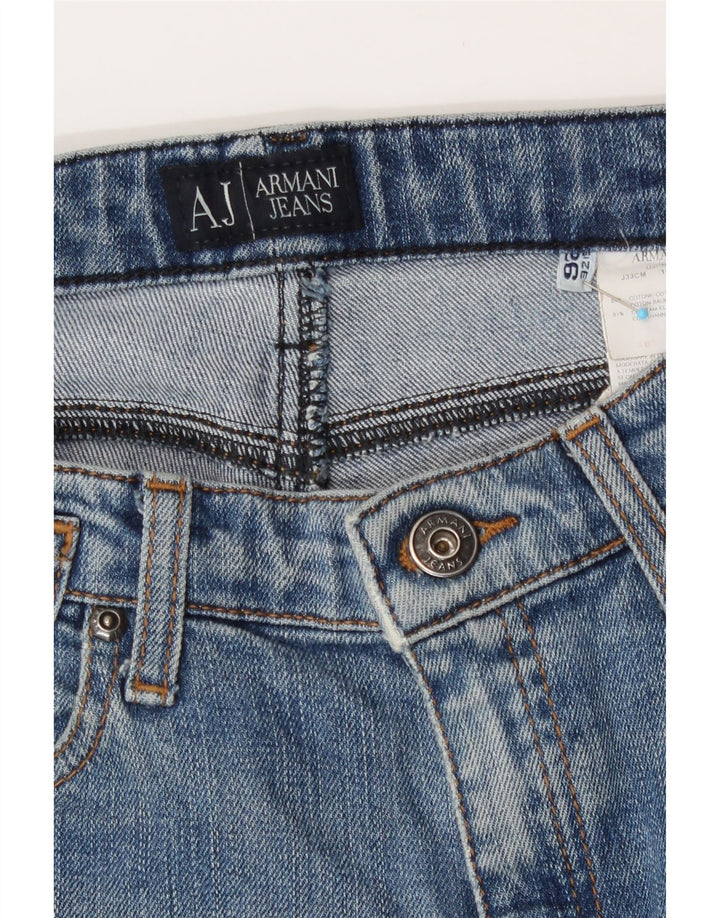 Armani Dame Flared Jeans W26 L27 Blå Bomuld