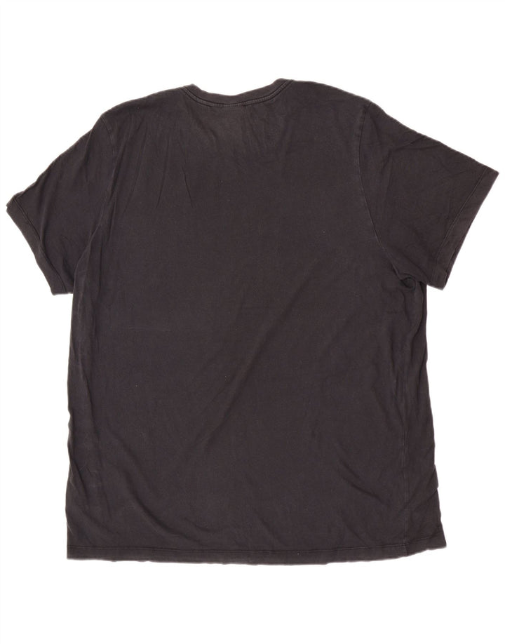 Nike grafisk T-shirt top til mænd 2XL sort bomuld