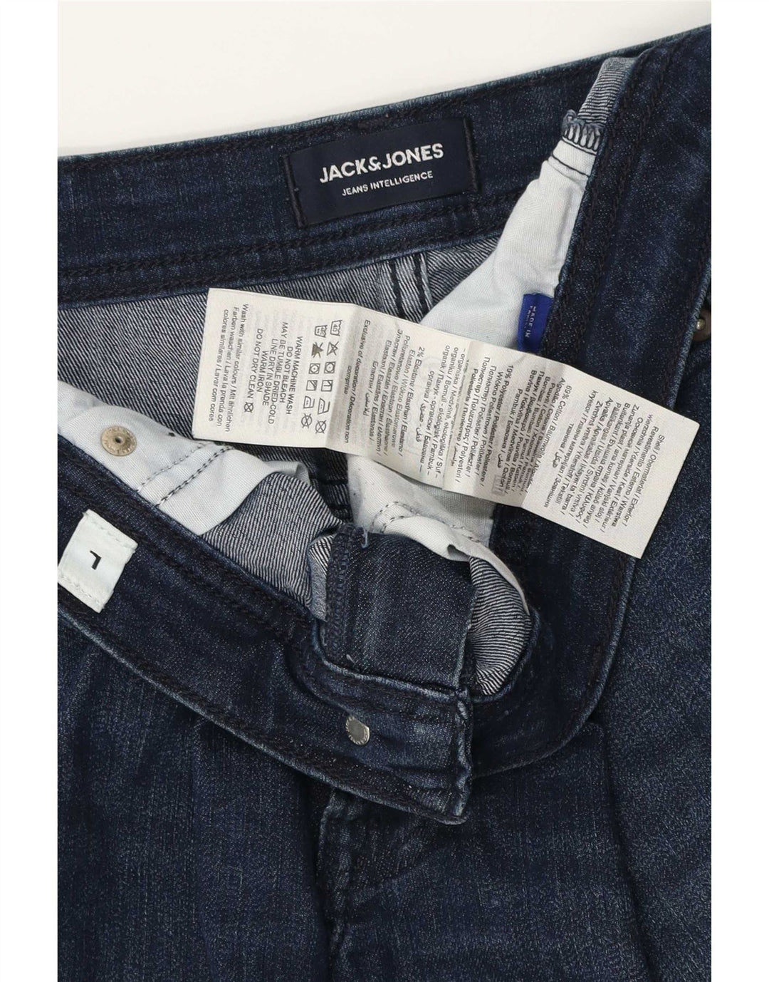 Jack & Jones herre Liam denim shorts store W34 marineblå bomuld