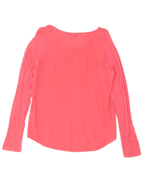 French Connection Dame Loose Fit Bluse Top UK 6 XS Pink Polyester