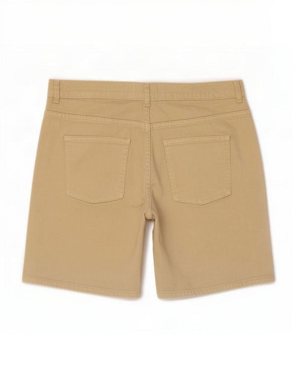 Fat Face Dame Denim Shorts UK 10 Small W30 Beige Bomuld