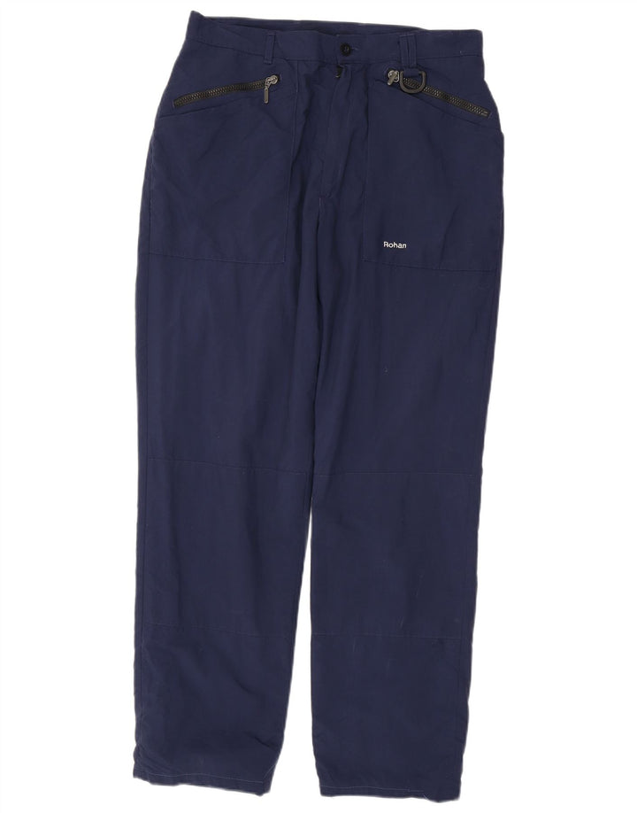 Rohan Herre Vandre Windbreaker Bukser W32 L29 Marineblå Polyamid