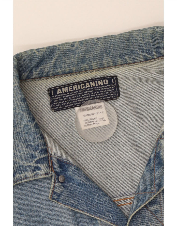 Americanino Herre denimjakke UK 44 2XL Blå Bomuld
