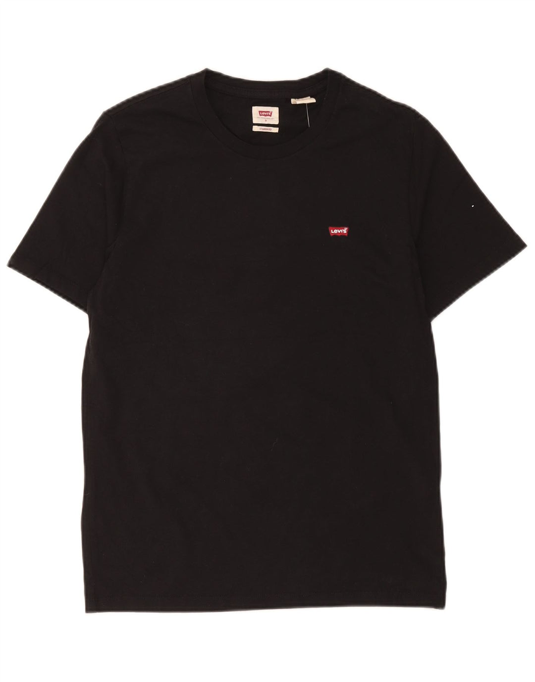 Levi's Herre Standard Fit T-Shirt Top Lille sort bomuld