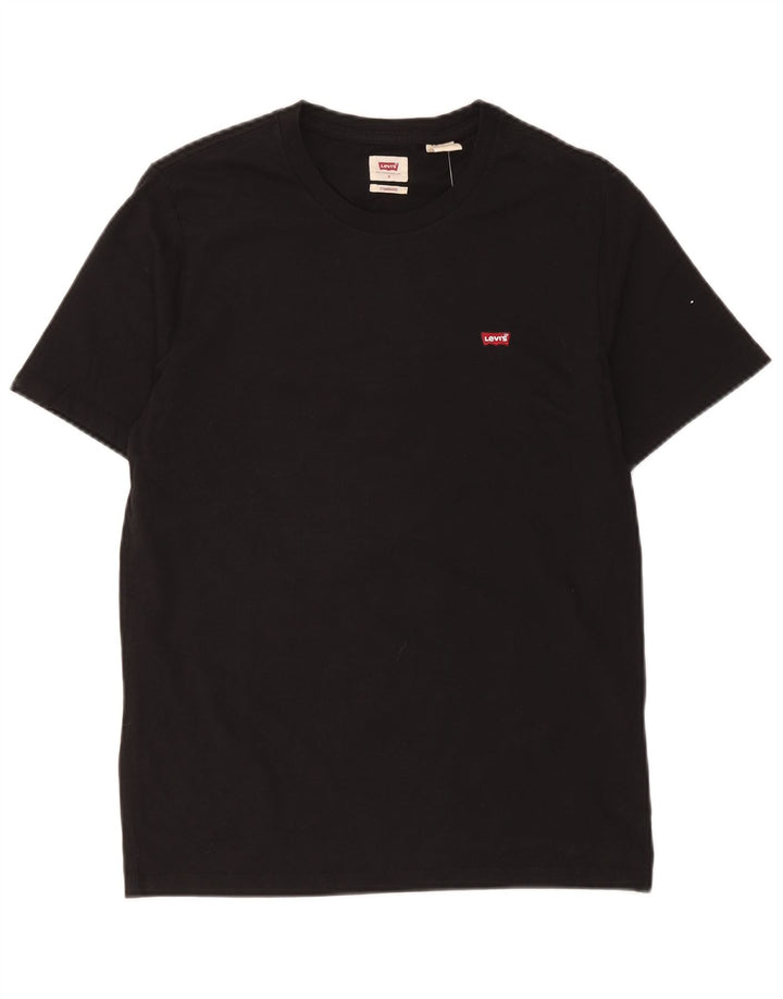 Levi's Herre Standard Fit T-Shirt Top Lille sort bomuld