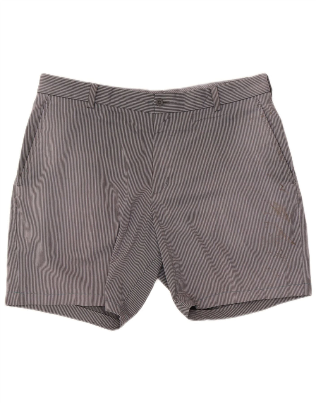Nike Herre Golf Chino Shorts W36 Large Grå Nålestribet Polyester