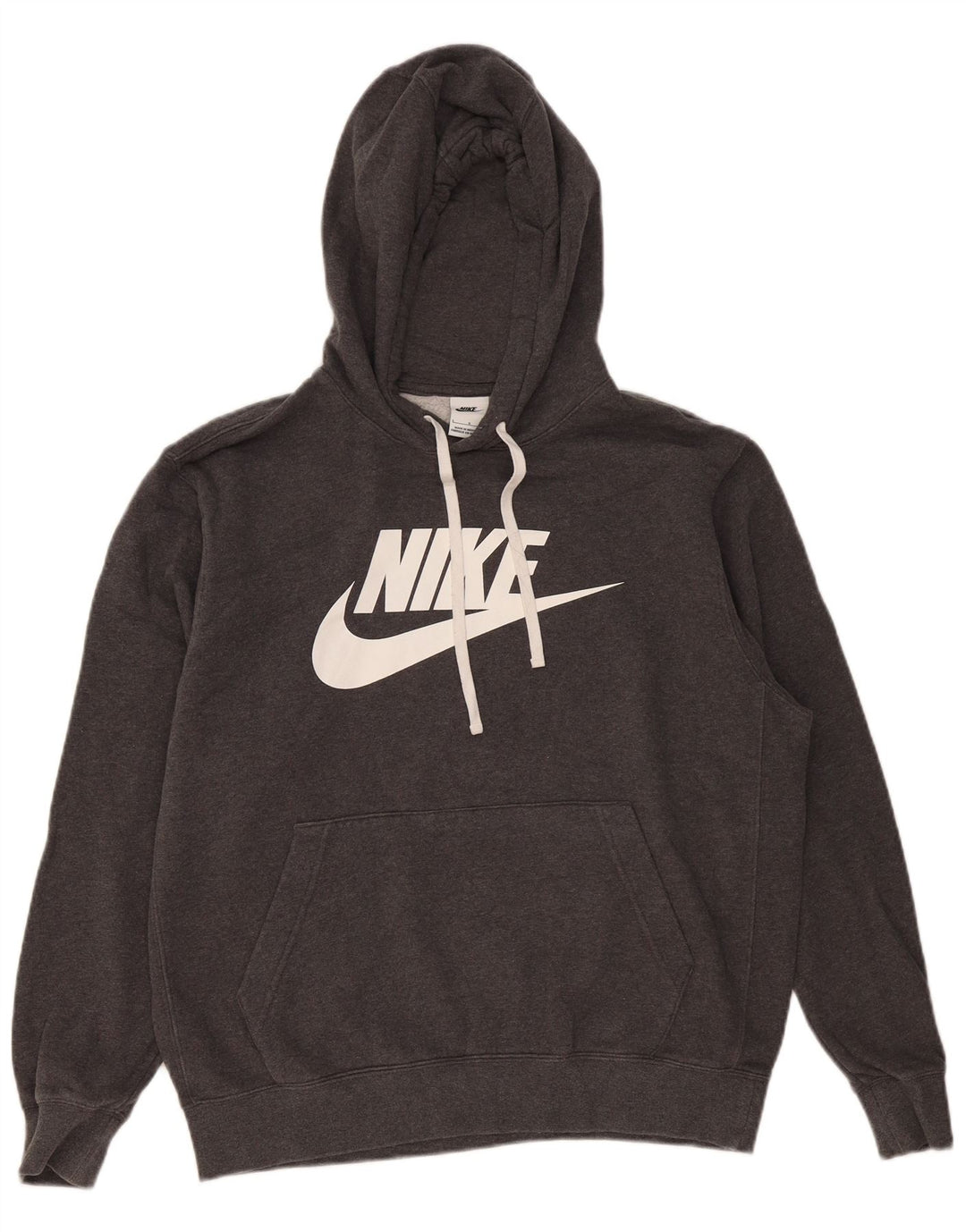 Nike grafisk hættetrøje til mænd, stor grå bomuld