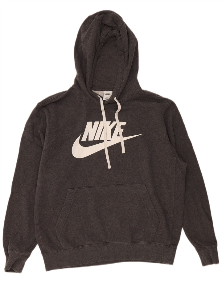 Nike grafisk hættetrøje til mænd, stor grå bomuld