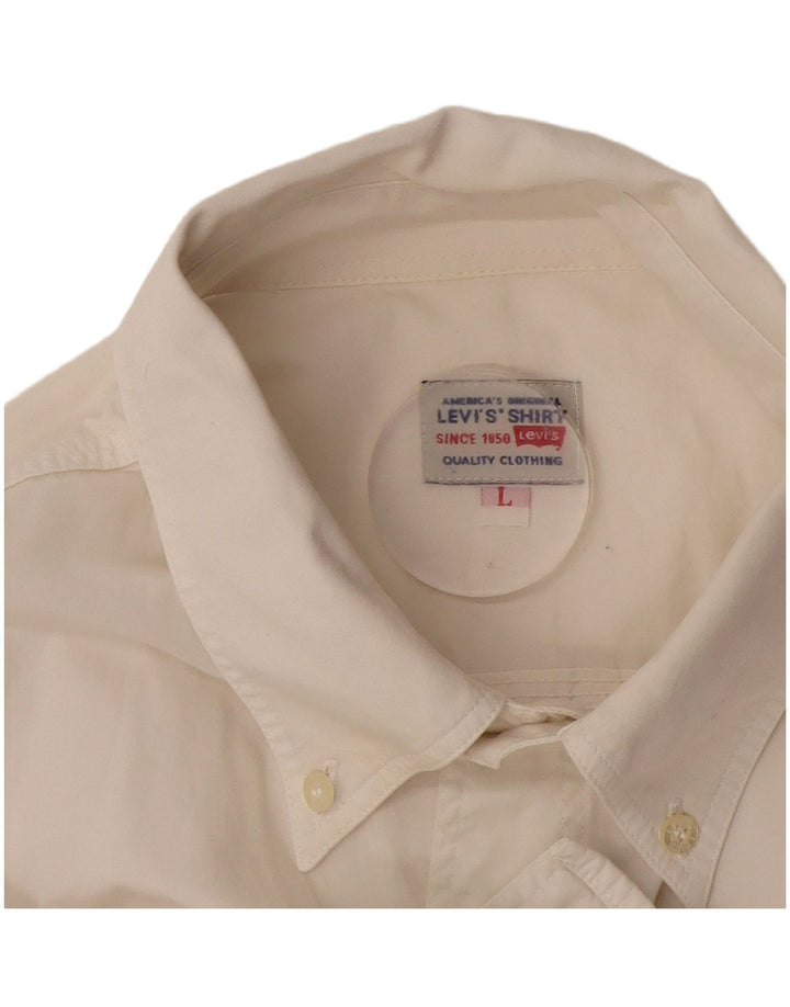 Levi's herreskjorte stor råhvid