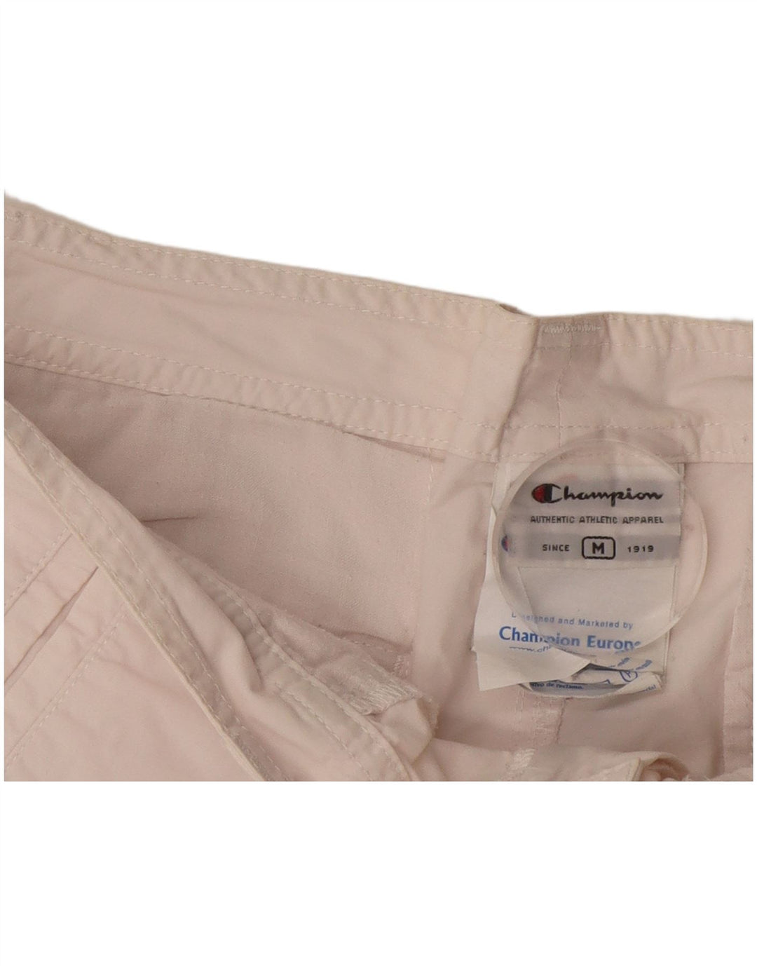 CHAMPION Casual Shorts til kvinder Medium W30 Off White Bomuld