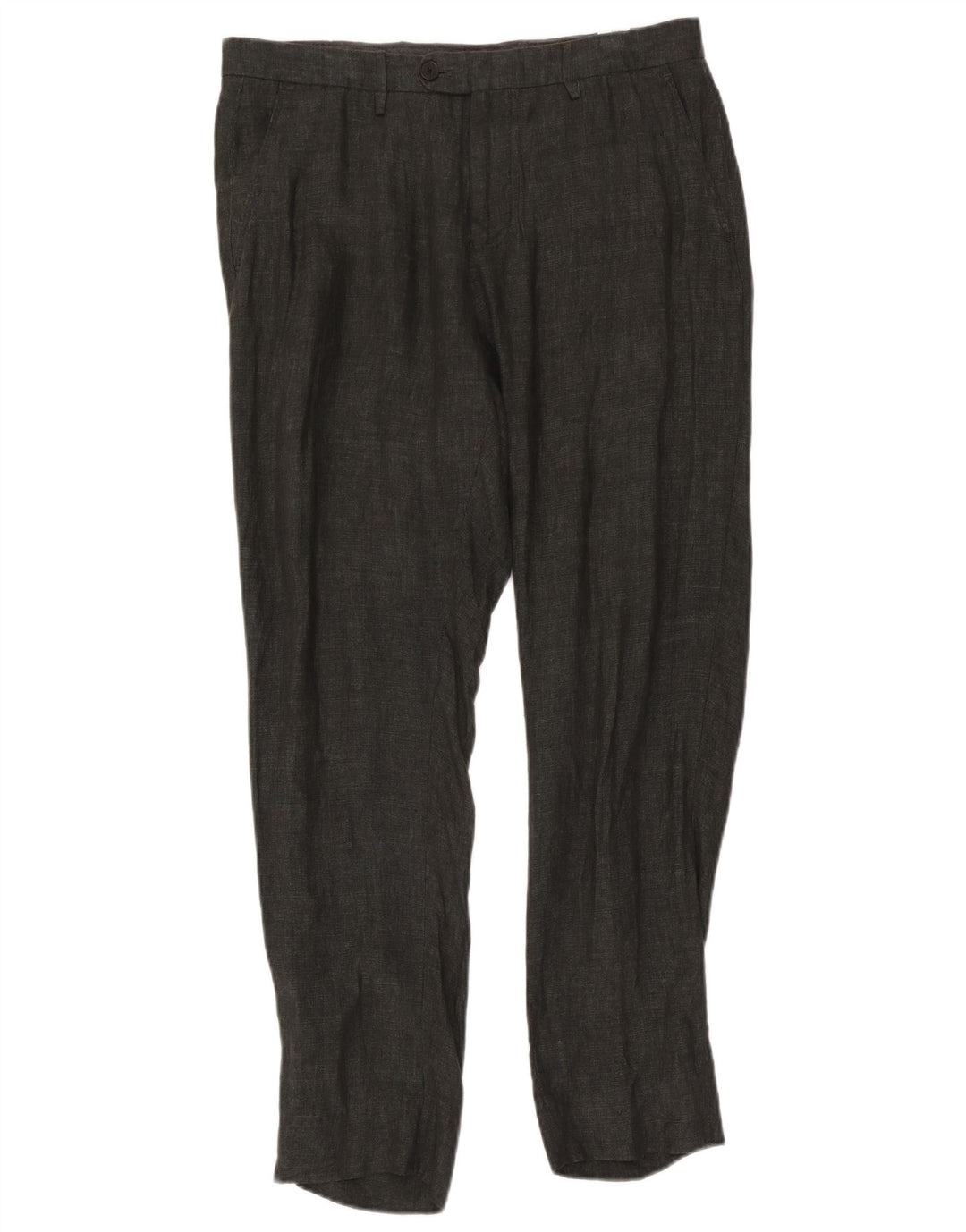 Massimo Dutti Herre Slim Suit Bukser EU 42 Large W32 L30 Grå Linned