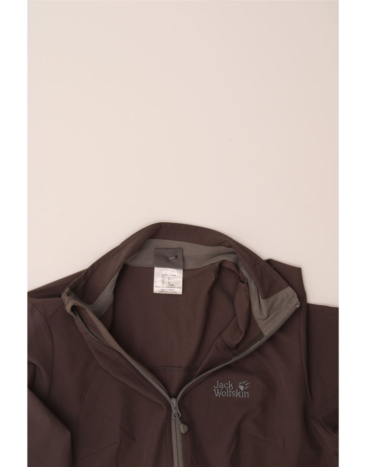 JACK WOLFSKIN Womens Tracksuit Top Jacket UK 16 Large Grey Polyester Vintage Jack Wolfskin and Second-Hand Jack Wolfskin from Messina Hembry 