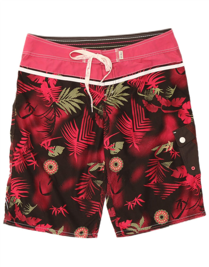 Fat Face Herre svømmeshorts Medium W32 L12 Pink Floral Polyester Beach