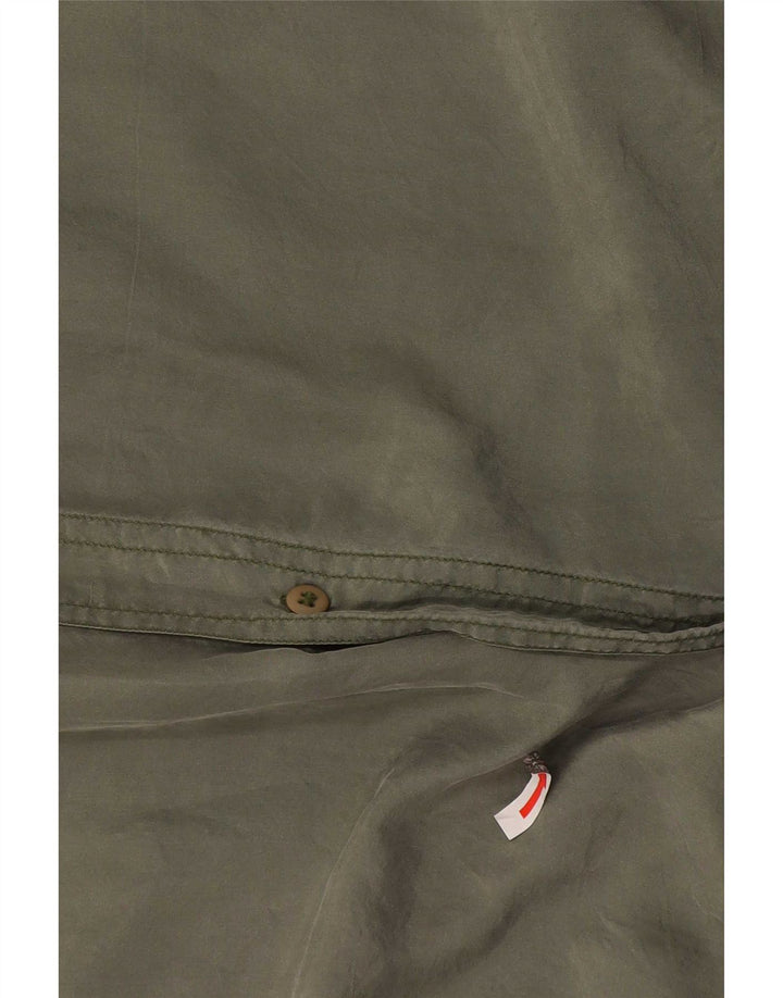 Bogari Kortærmet Herreskjorte Medium Khaki Silke