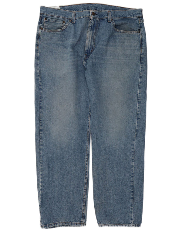Levi's Herre 505 Straight Jeans W38 L30 Blå Bomuld