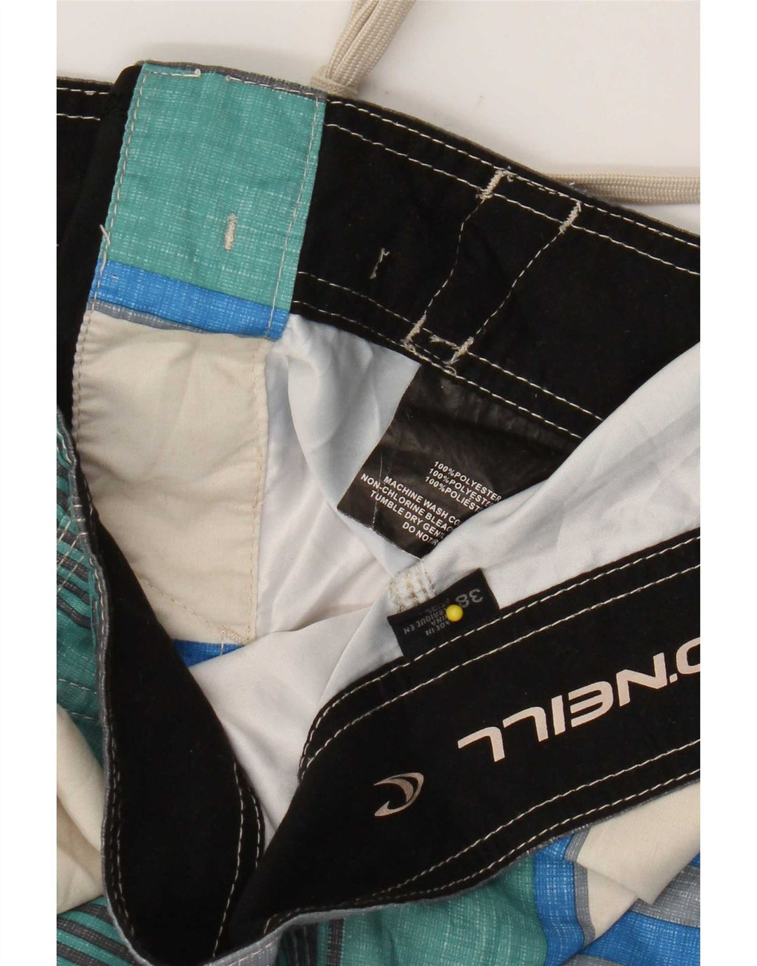 O'Neill badeshorts til mænd XL flerfarvet stribet polyester