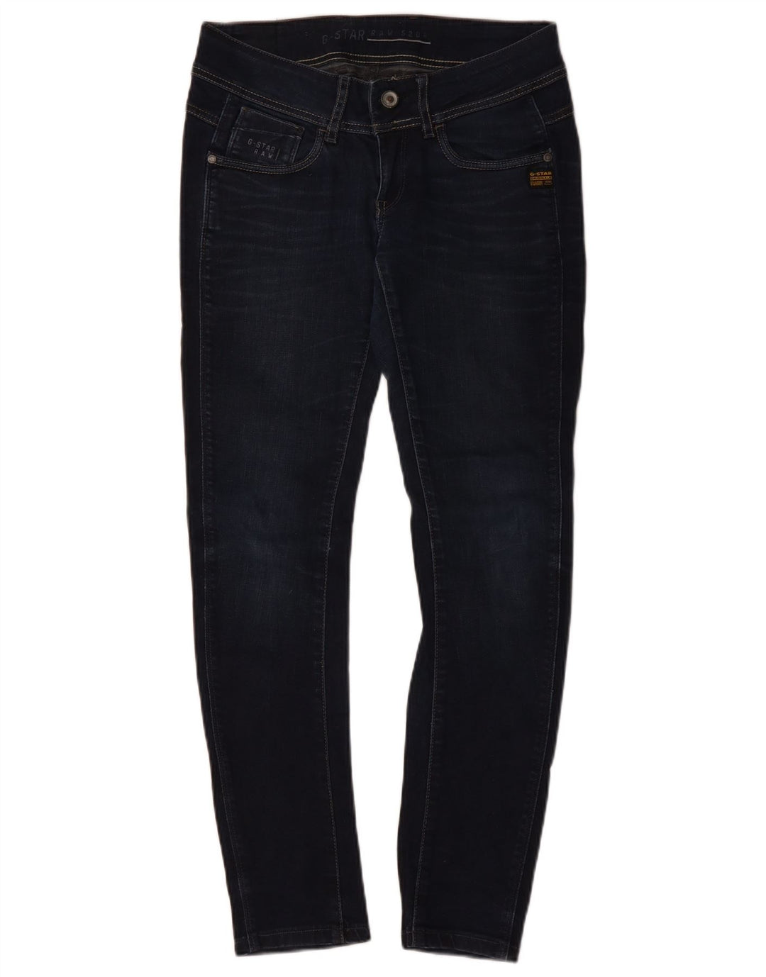 G-STAR Dame Skinny Jeans W27 L30 Marineblå Bomuld