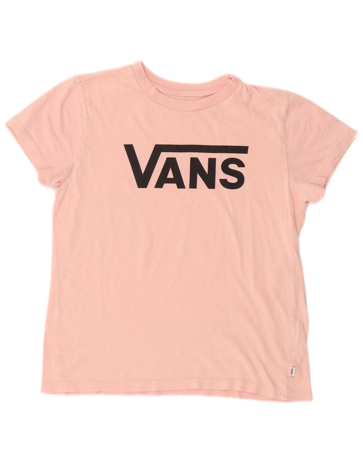 VANS Grafisk T-Shirt Top UK 12 Medium Pink