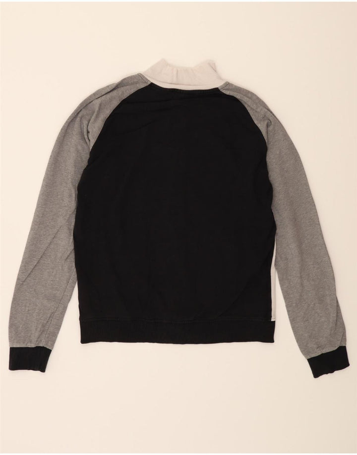 FILA Mens Tracksuit Top Jacket Small Black Colourblock Vintage Fila and Second-Hand Fila from Messina Hembry 