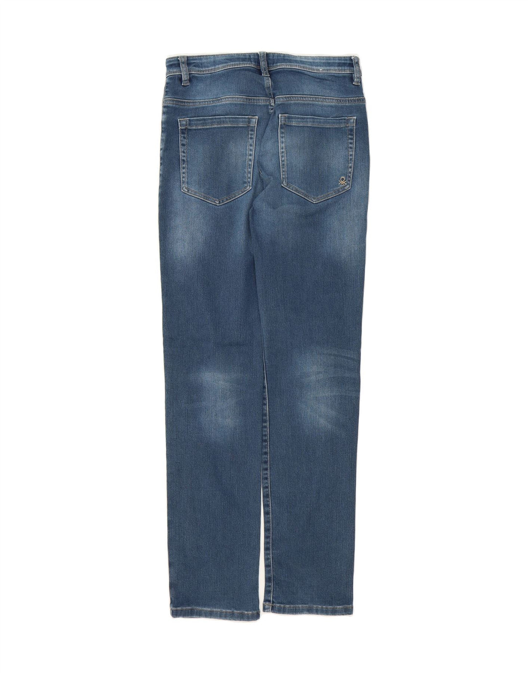 BENETTON Womens Elvis Slim Jeans W29 L31 Blue Cotton Vintage Benetton and Second-Hand Benetton from Messina Hembry 