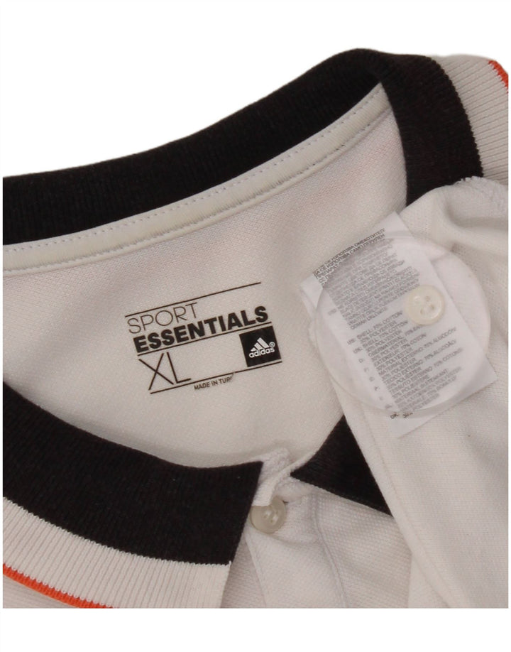 Adidas Herre Climalite Polo Shirt XL Hvid Bomuld