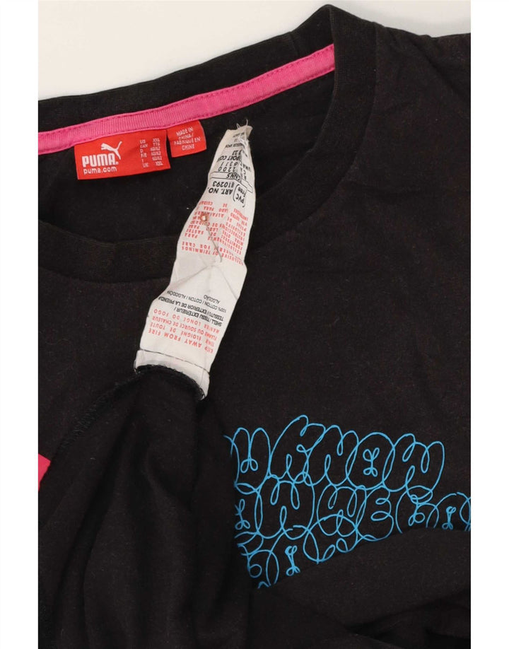 Puma Herre Grafisk T-Shirt Top 2XL Sort