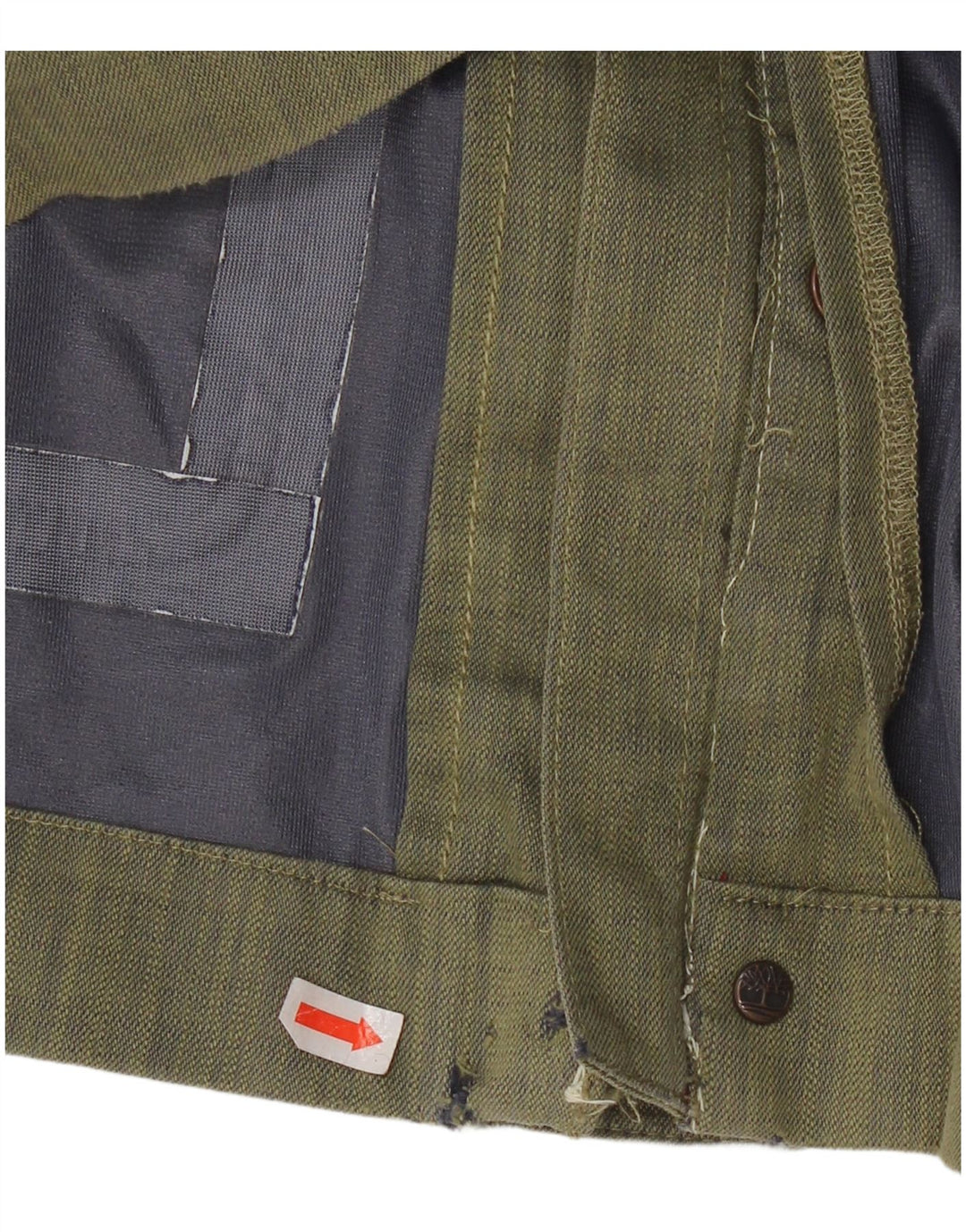 Timberland Herre Hætte Vandtæt Jakke UK 46 3XL Khaki