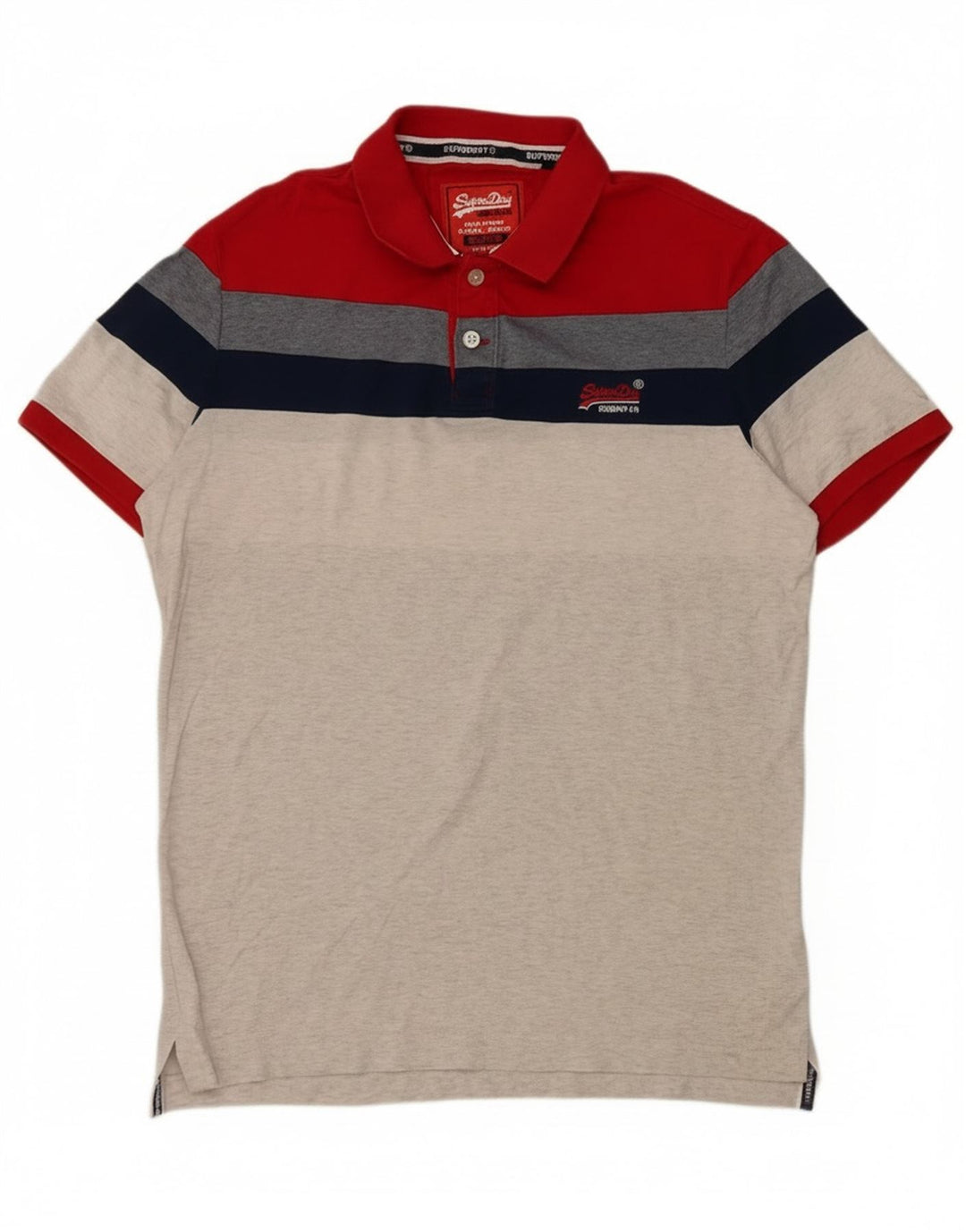 Superdry Polo Shirt til mænd XL Flerfarvet Colourblock Bomuld