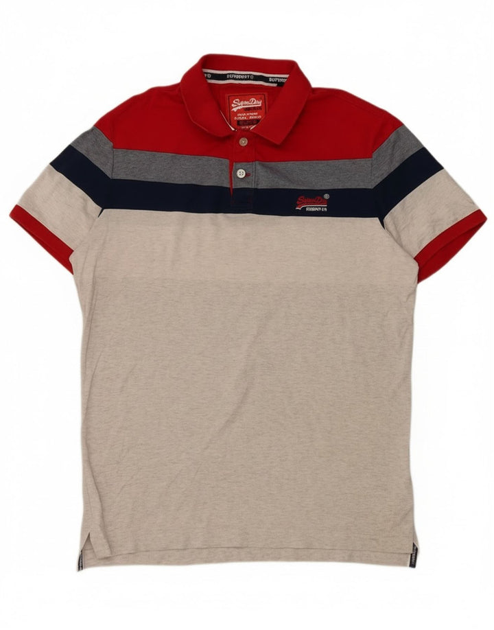 Superdry Polo Shirt til mænd XL Flerfarvet Colourblock Bomuld