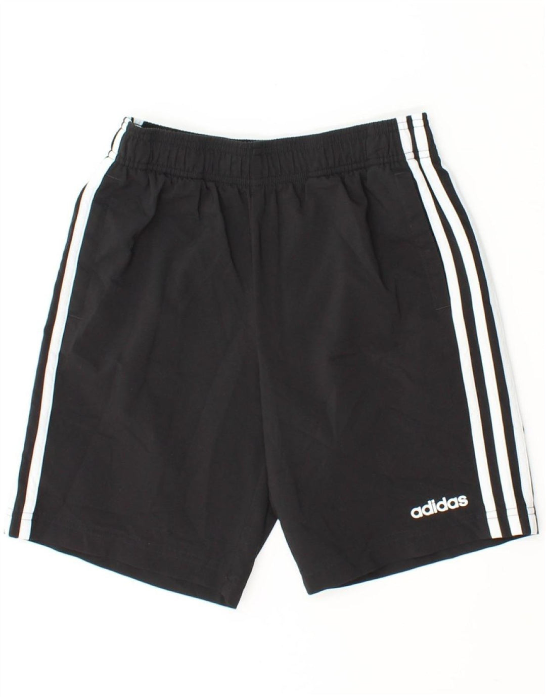 ADIDAS Boys Sport Shorts 10-11 Years  Black Polyester Vintage Adidas and Second-Hand Adidas from Messina Hembry 