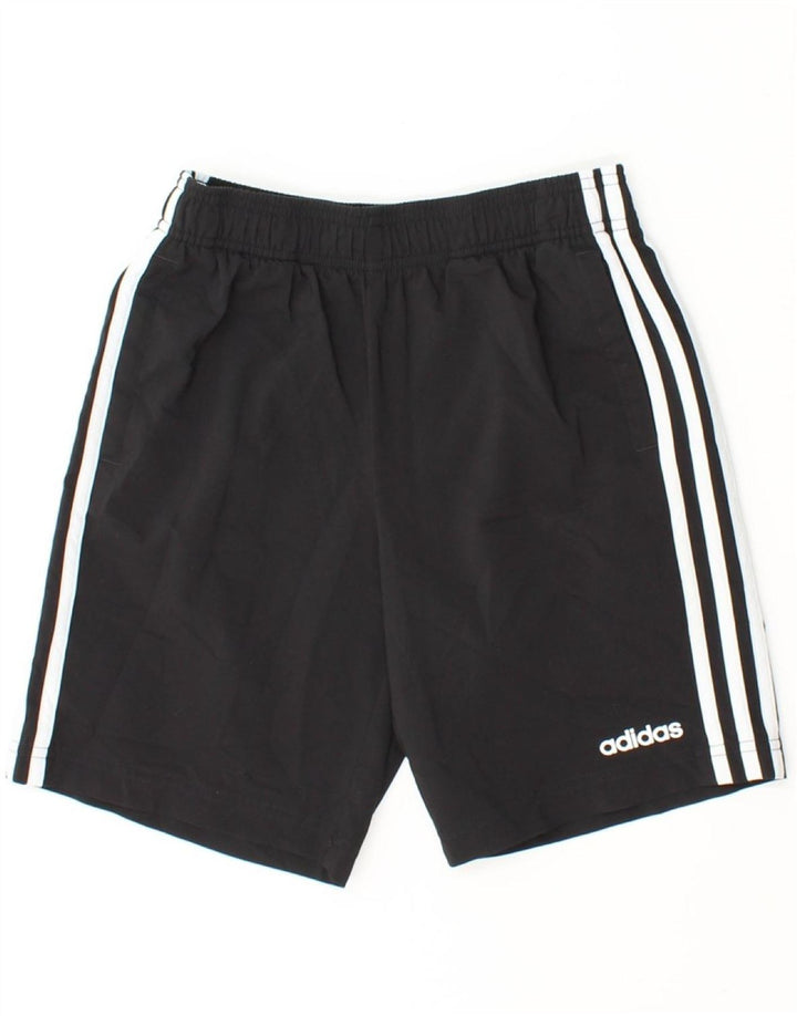 ADIDAS Boys Sport Shorts 10-11 Years  Black Polyester Vintage Adidas and Second-Hand Adidas from Messina Hembry 