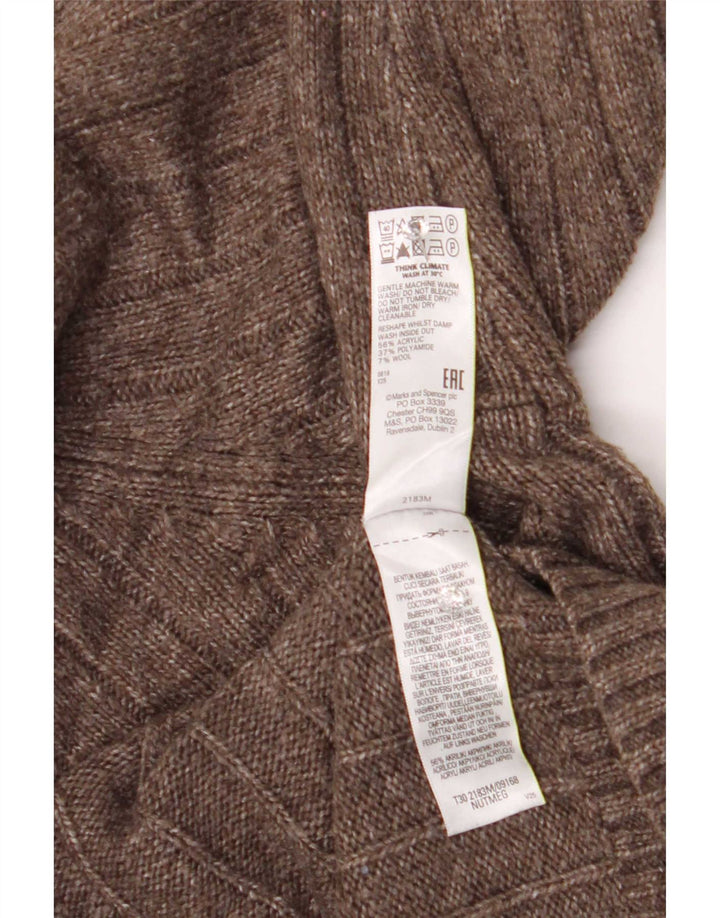 Marks & Spencer Herre rullehals sweater 2XL brun akryl
