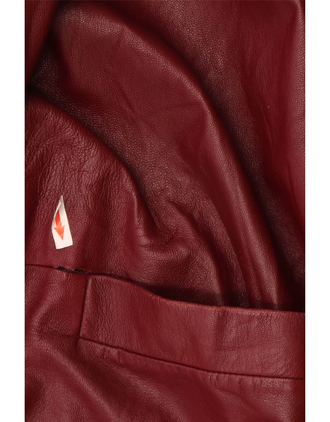 Vintage læderfrakke til kvinder IT 46 Large Burgundy læder