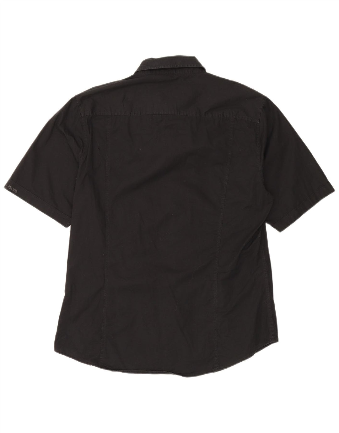 CALVIN KLEIN JEANS Kortærmet herreskjorte 2XL sort bomuld